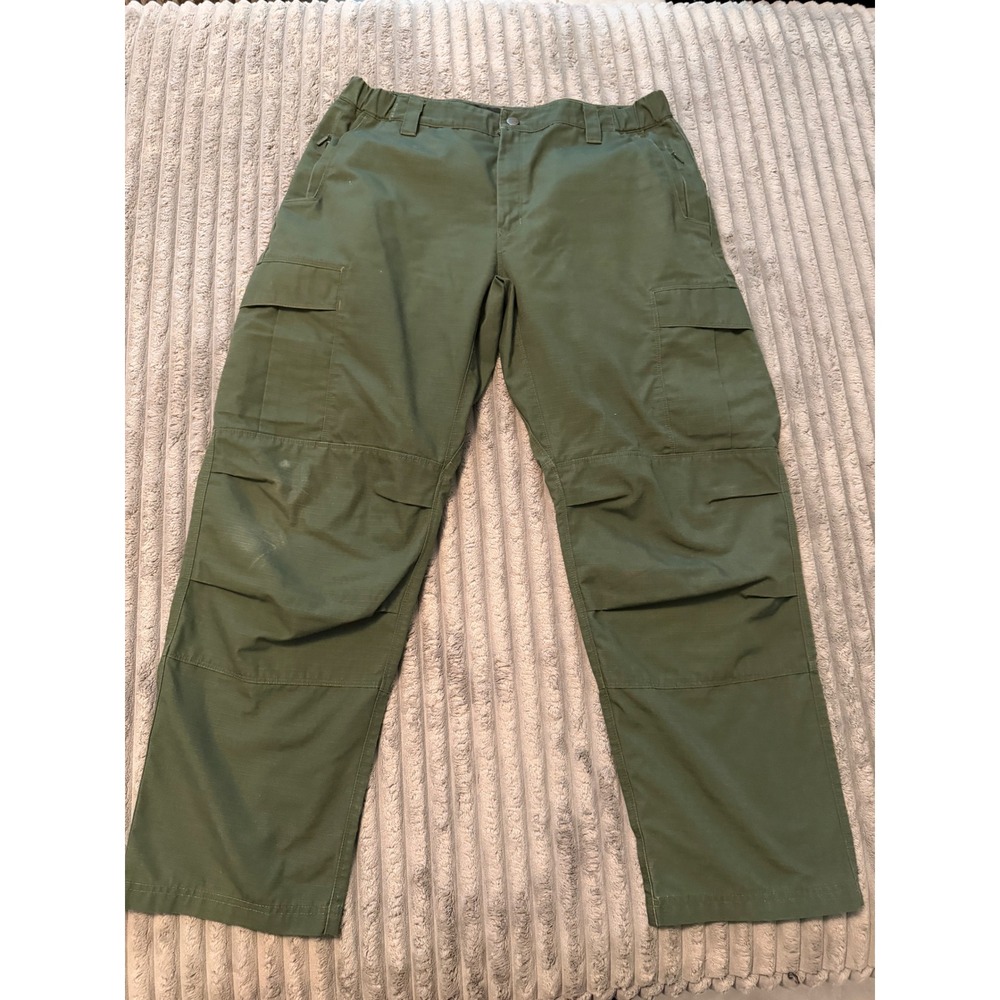Vertx Mens Tactical Cargo Pants OD Green Ripstop MP321520 36x30
